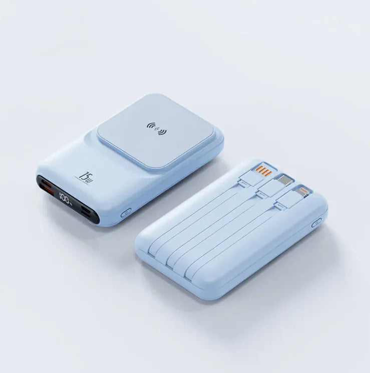 Magnetic Wire or Wireless Charger Power Bank