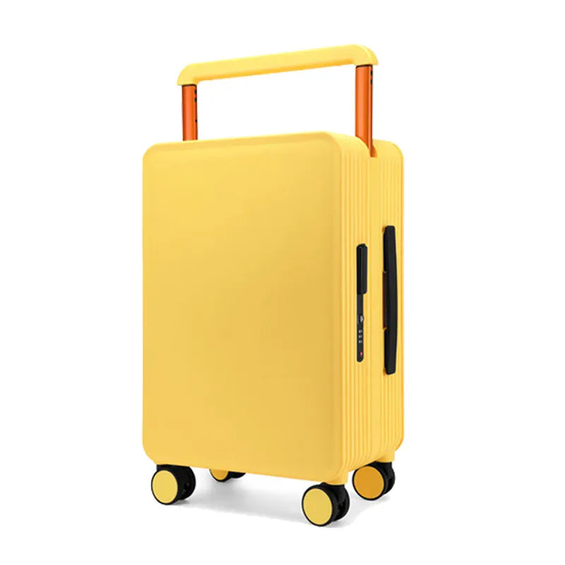 Wide Draw-Bar Suitcase with Combo Lock