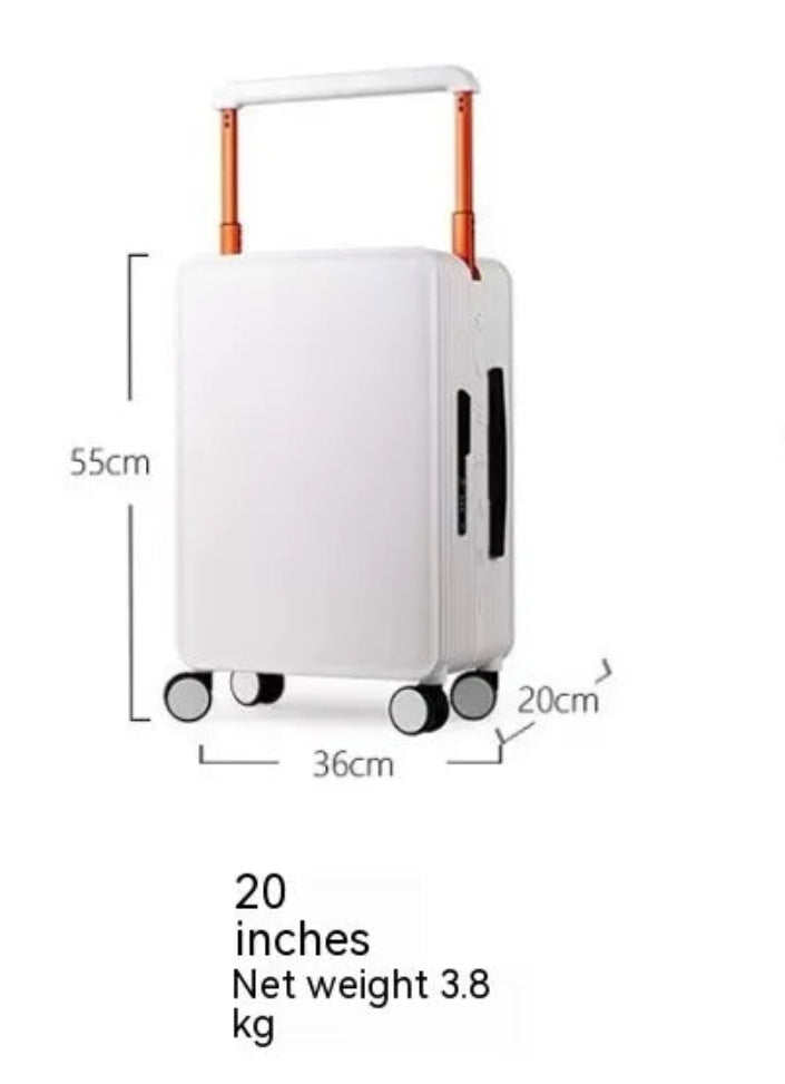 Wide Draw-Bar Suitcase with Combo Lock