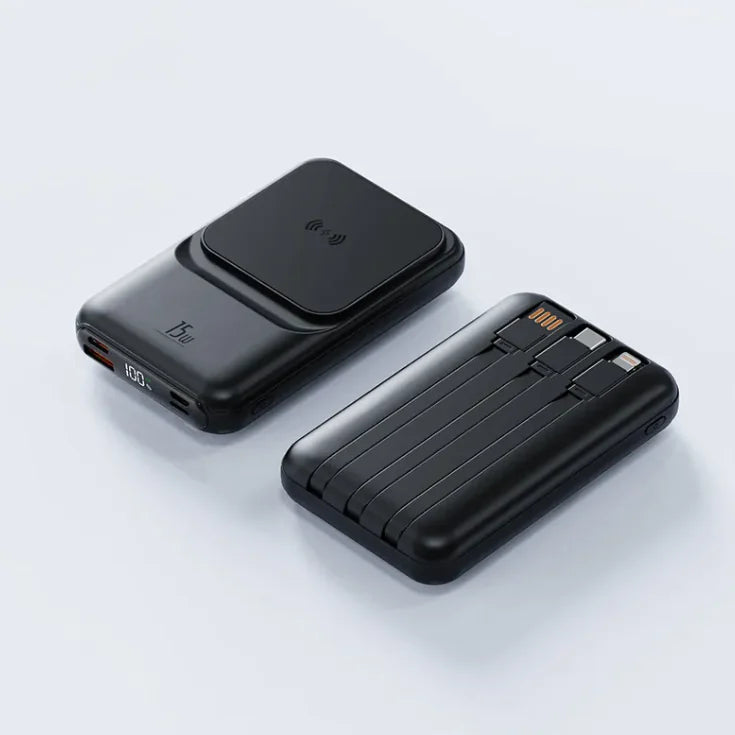 Magnetic Wire or Wireless Charger Power Bank