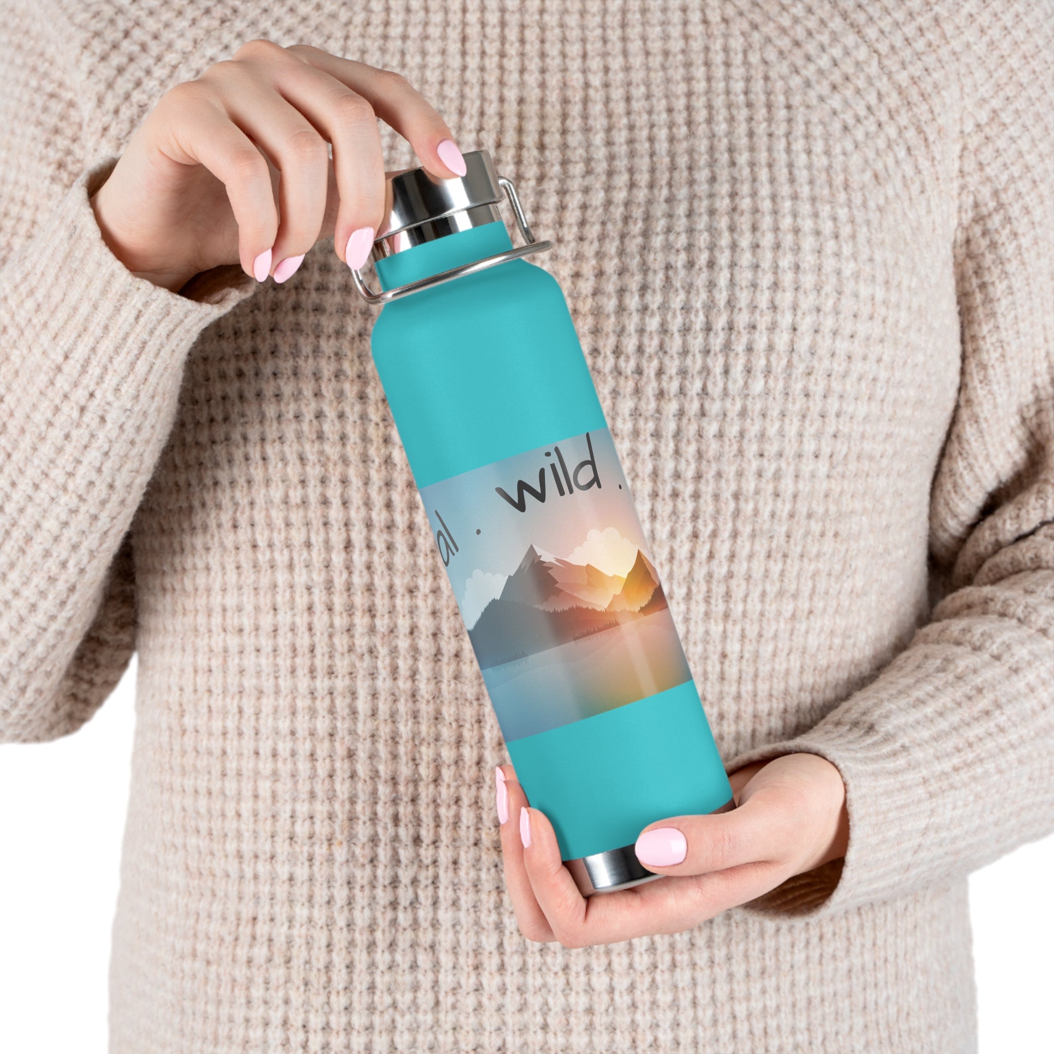 wild.feral.free-Copper Insulated Bottle, 22oz