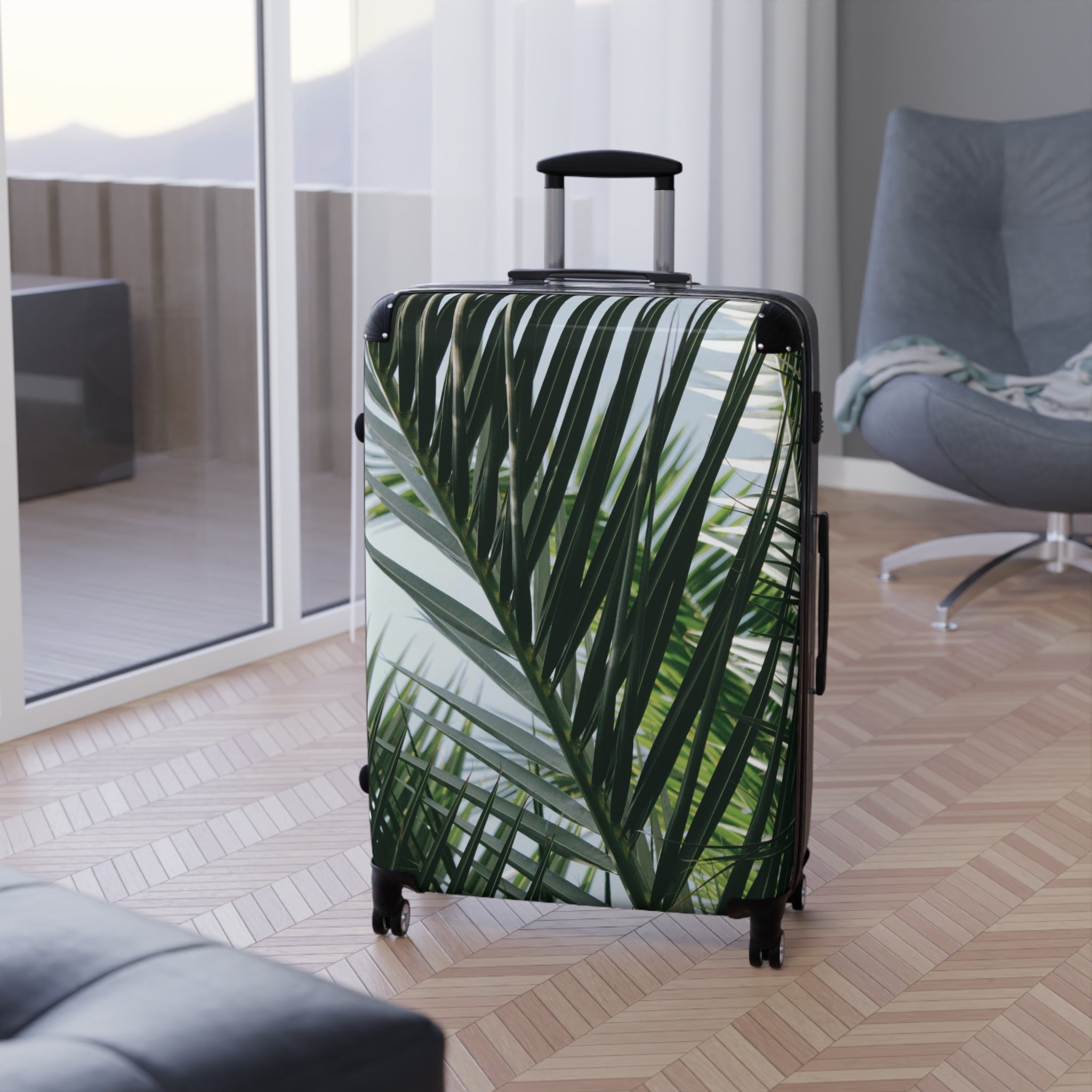 Tropical Palm-Suitcases