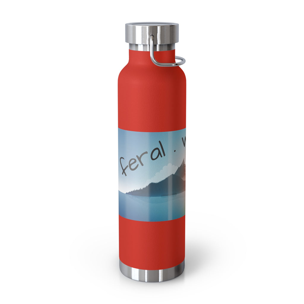 wild.feral.free-Copper Insulated Bottle, 22oz