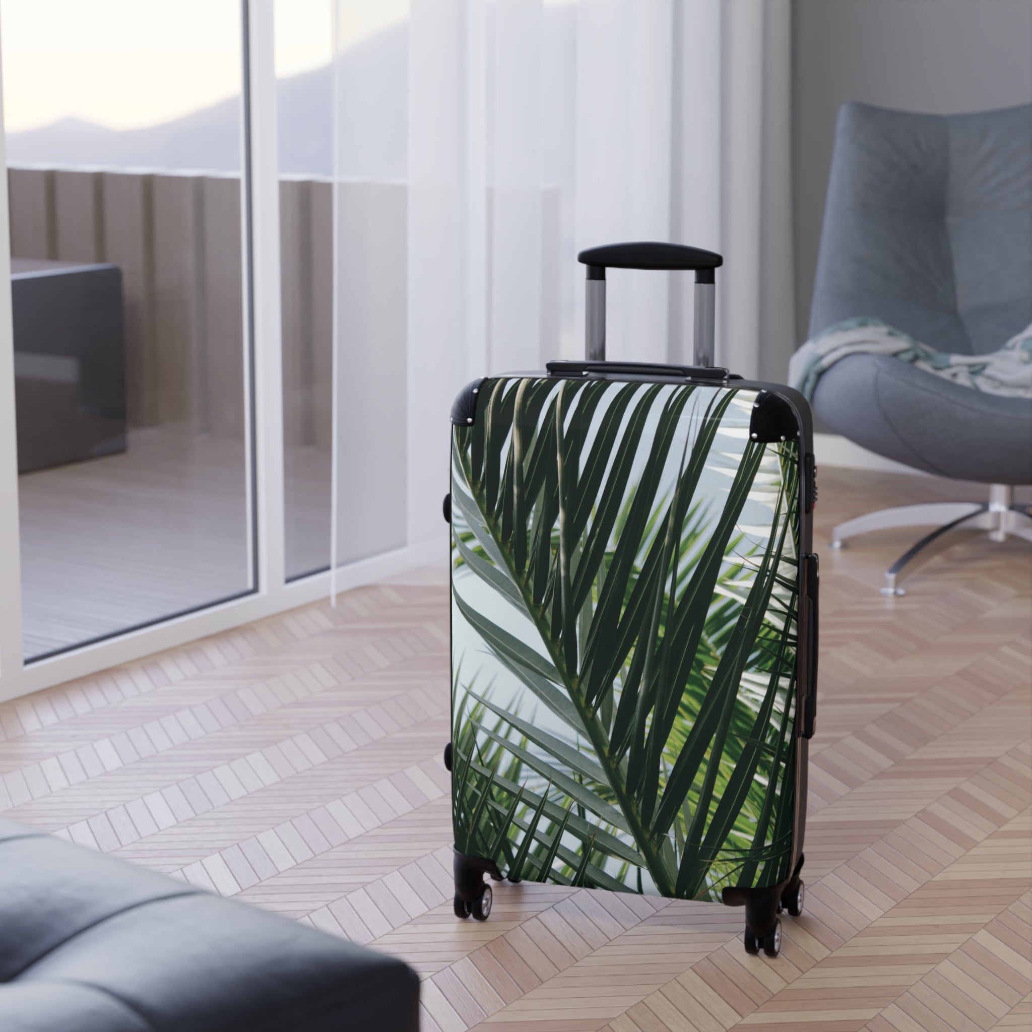 Tropical Palm-Suitcases