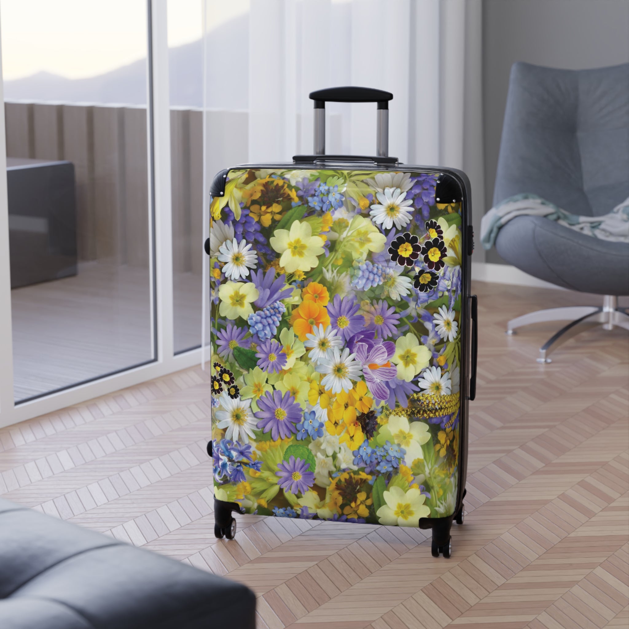 Fields of Floral-Suitcases