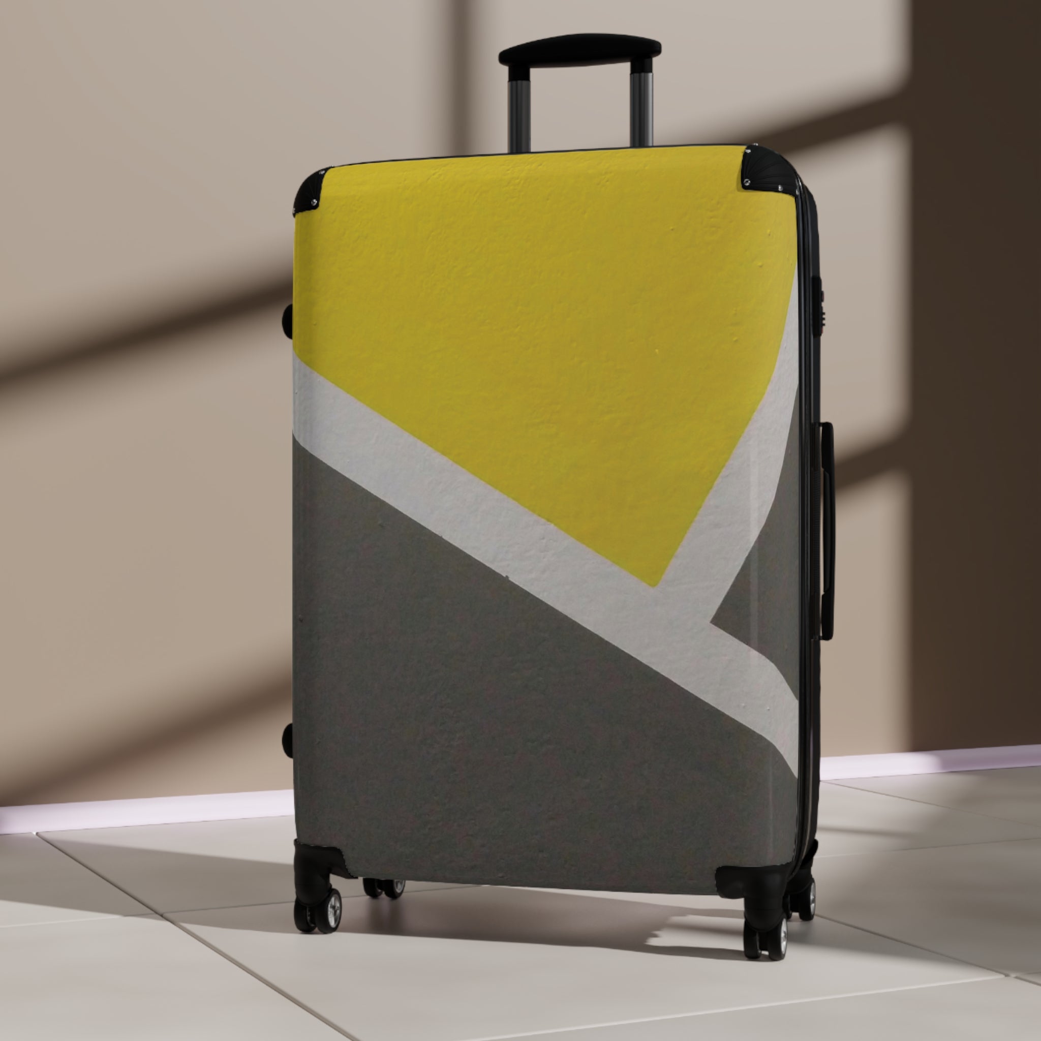 Marked Yellow-Suitcases