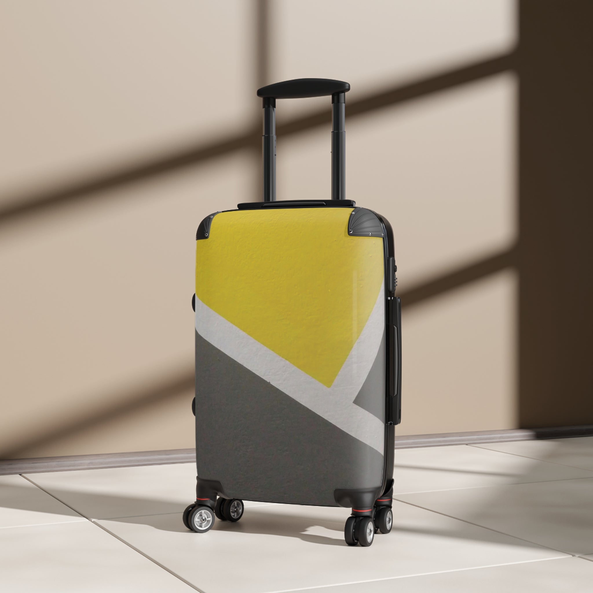 Marked Yellow-Suitcases