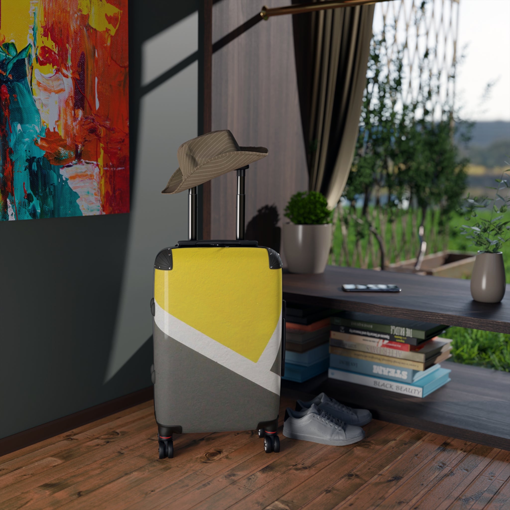 Marked Yellow-Suitcases