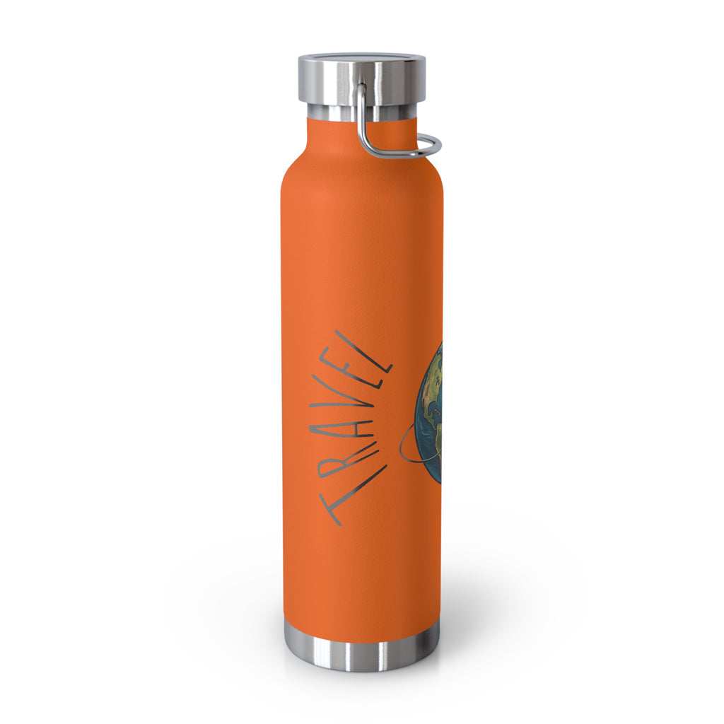 Travel the World-Copper Insulated Bottle, 22oz