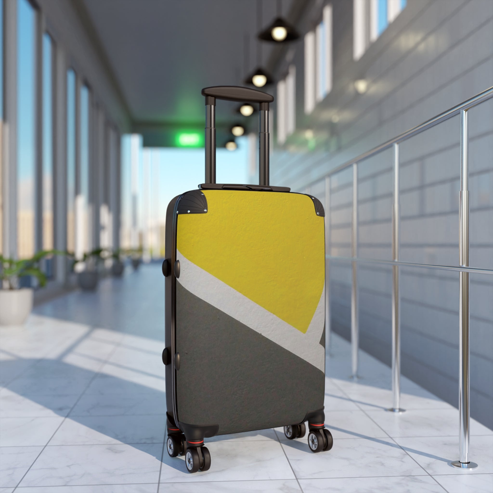 Marked Yellow-Suitcases