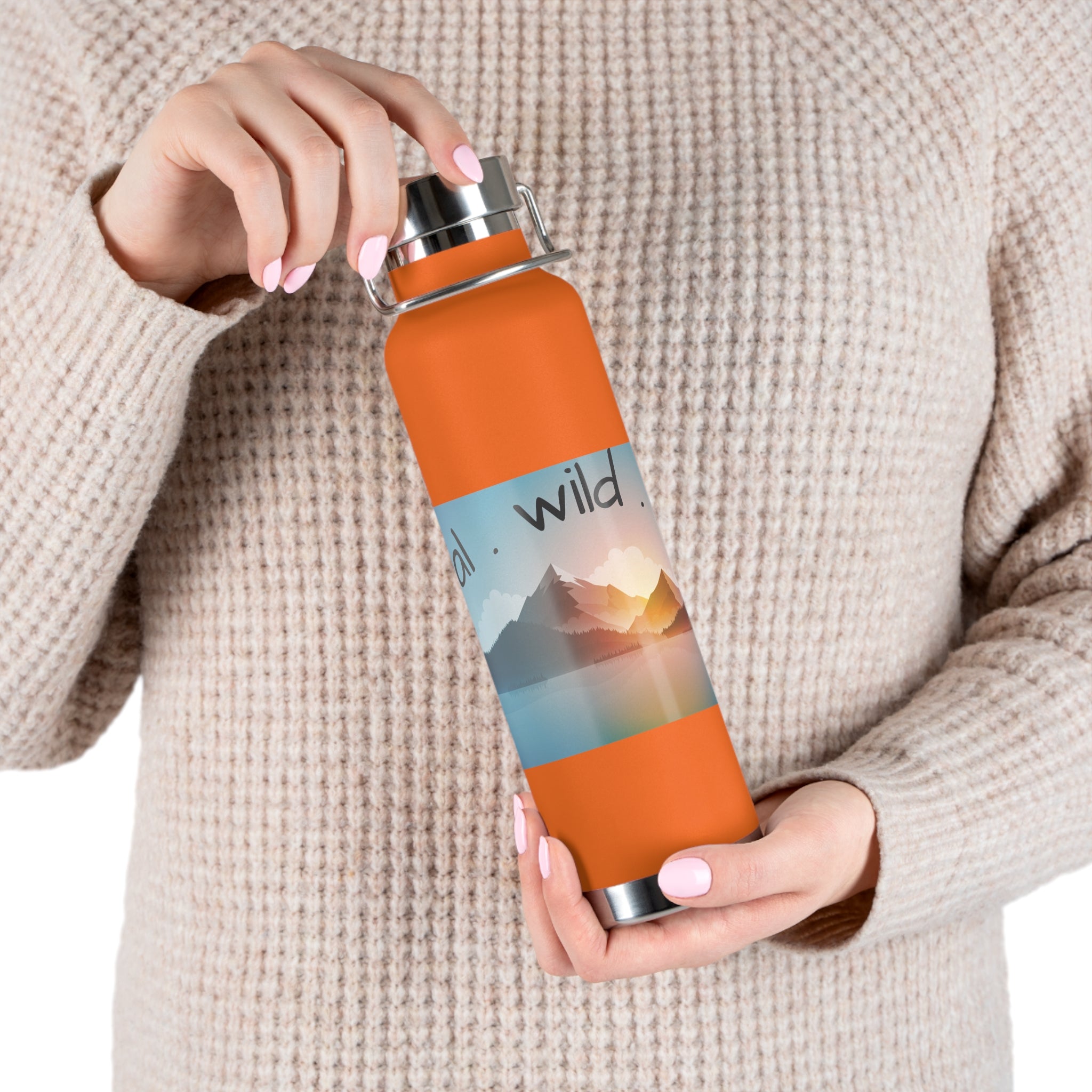 wild.feral.free-Copper Insulated Bottle, 22oz