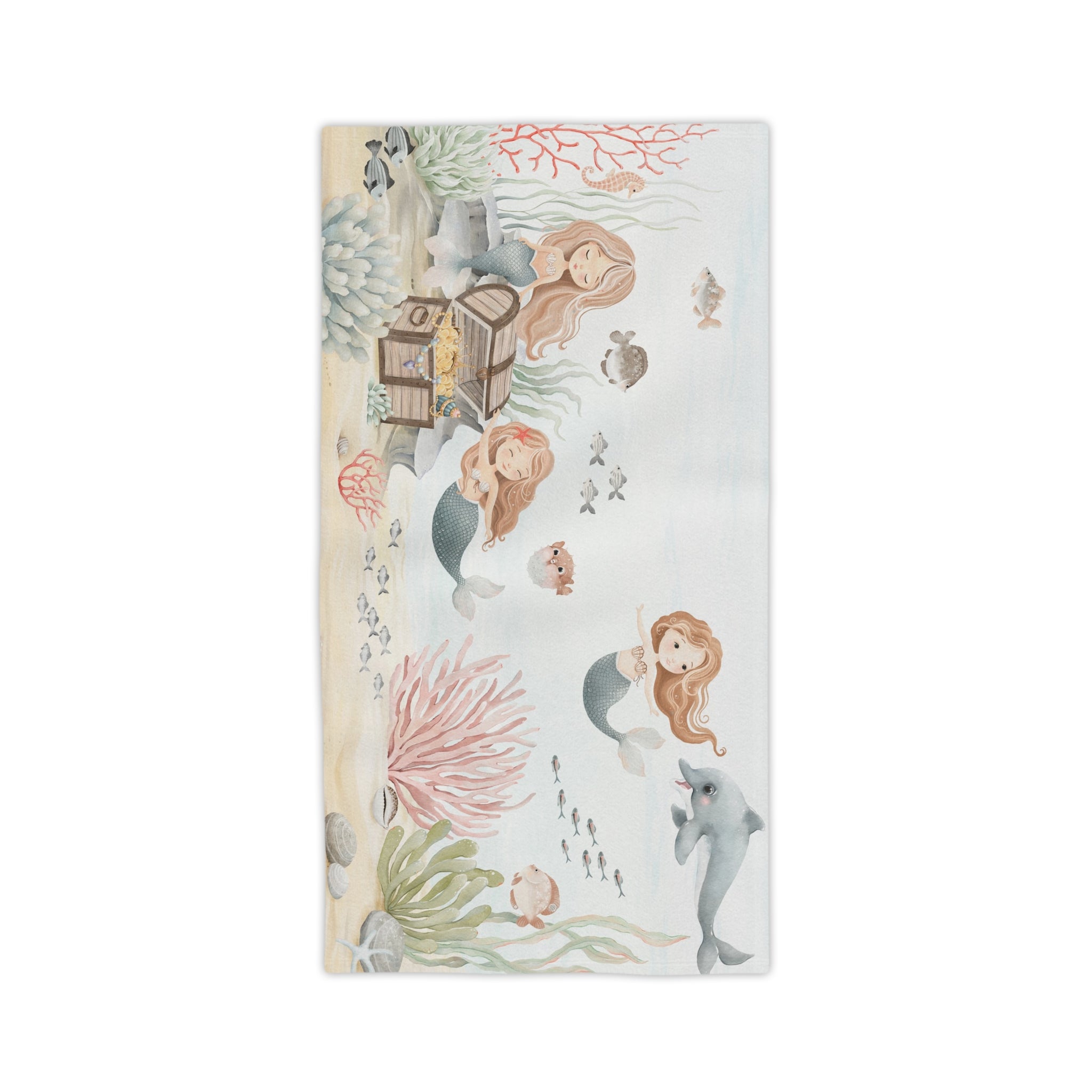 Mermaid Treasure-Kids Beach Towel