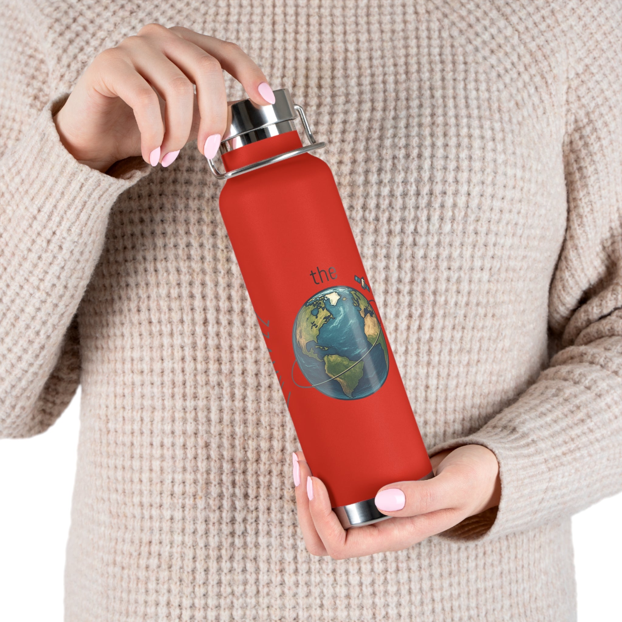 Travel the World-Copper Insulated Bottle, 22oz