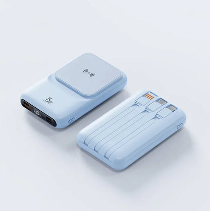 Magnetic Wire or Wireless Charger Power Bank
