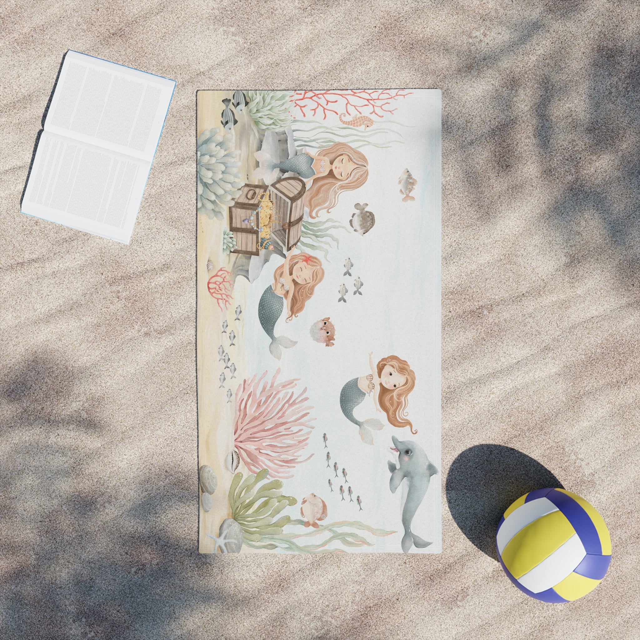 Mermaid Treasure-Kids Beach Towel