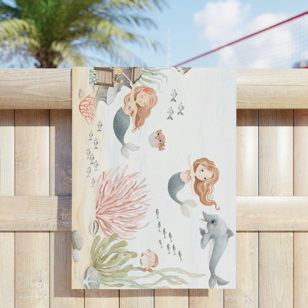 Mermaid Treasure-Kids Beach Towel