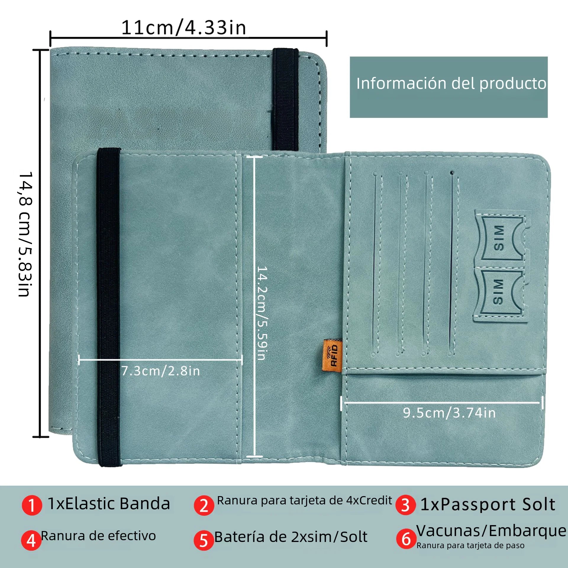 Travel Wallet RFID Passport Holder