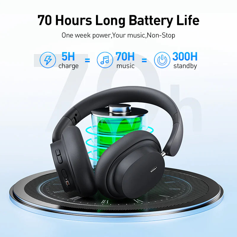 Bluetooth Headset-70Hr Battery Life