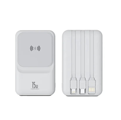Magnetic Wire or Wireless Charger Power Bank
