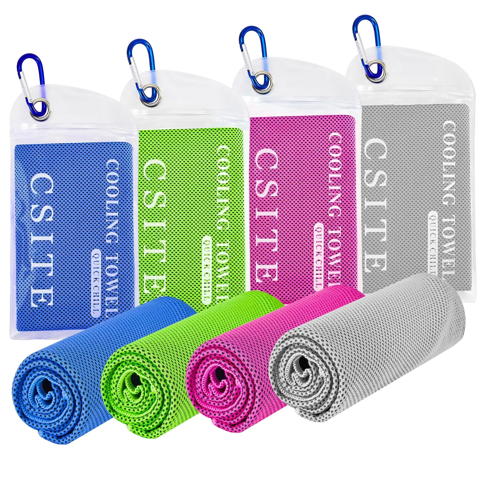 4 Pack Cooling Towels (47"x12")